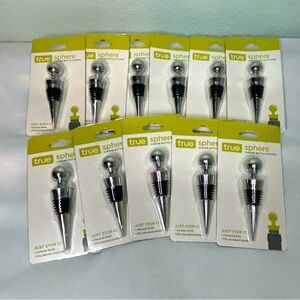 True Sphere Chrome Bottle Stopper Bundle